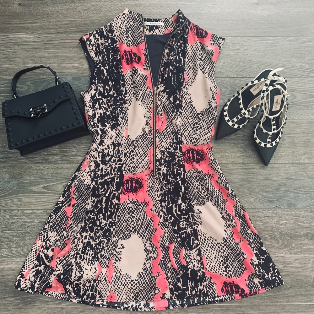 (Size XS) Collective Concepts Front Zip Dress